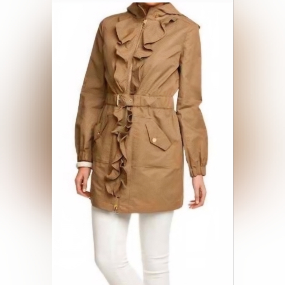 Tory Burch Ruffle Utility Jacket - Picture 2 of 10